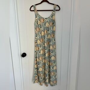 Anthropologie Drew Blue Floral Sleeveless Dress. Size S.